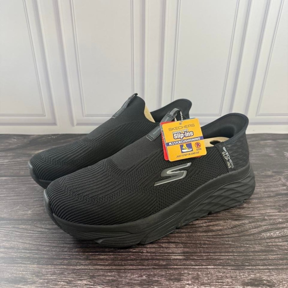 Skechers black Go Walk 5 Extra Wide Fit slip on shoes - Picture 2 of 5